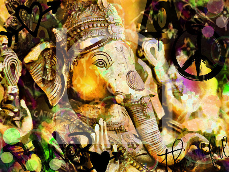 Nola Art Spirit Senses Ganesha gold