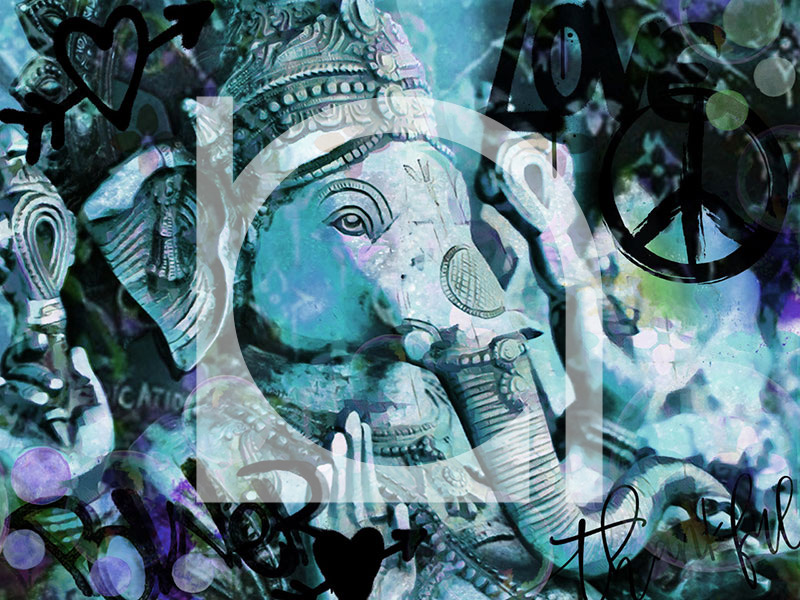 Nola Art Spirit Senses Ganesha tuerkis